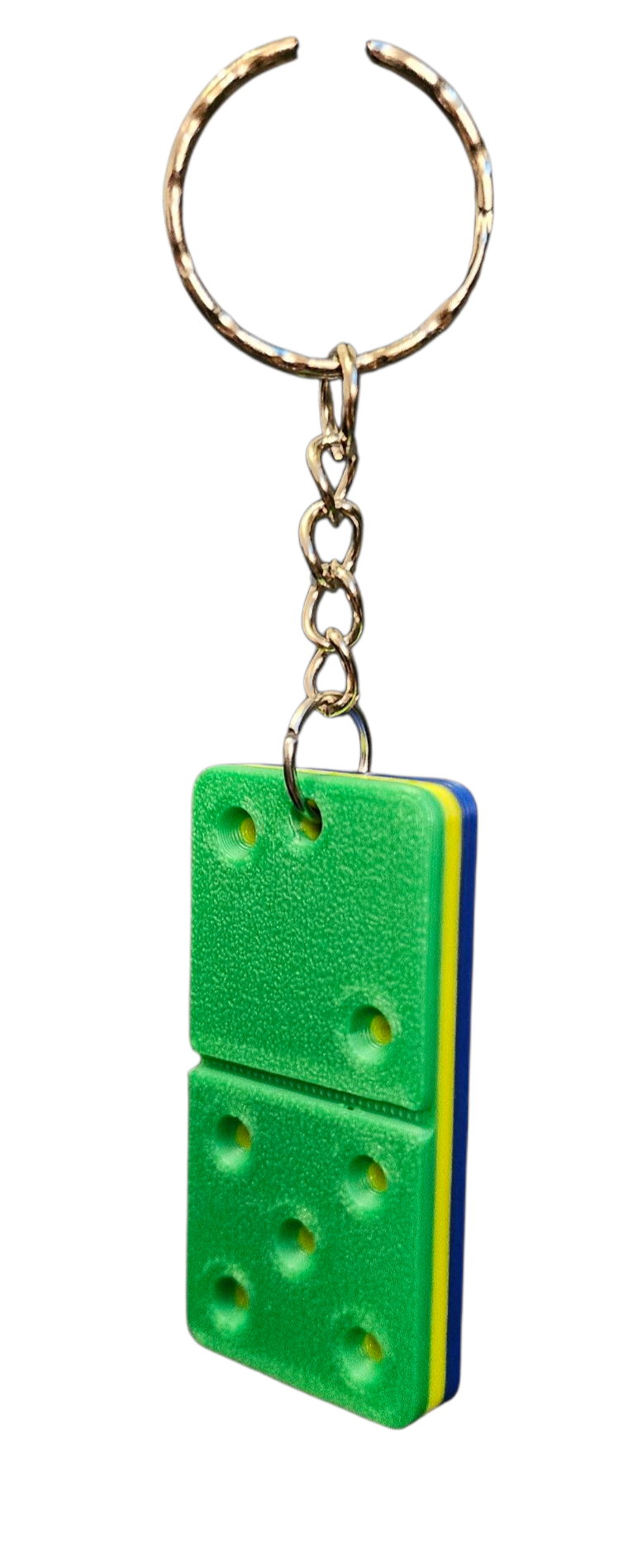 3D Printed Domino Keychain - St. Vincent