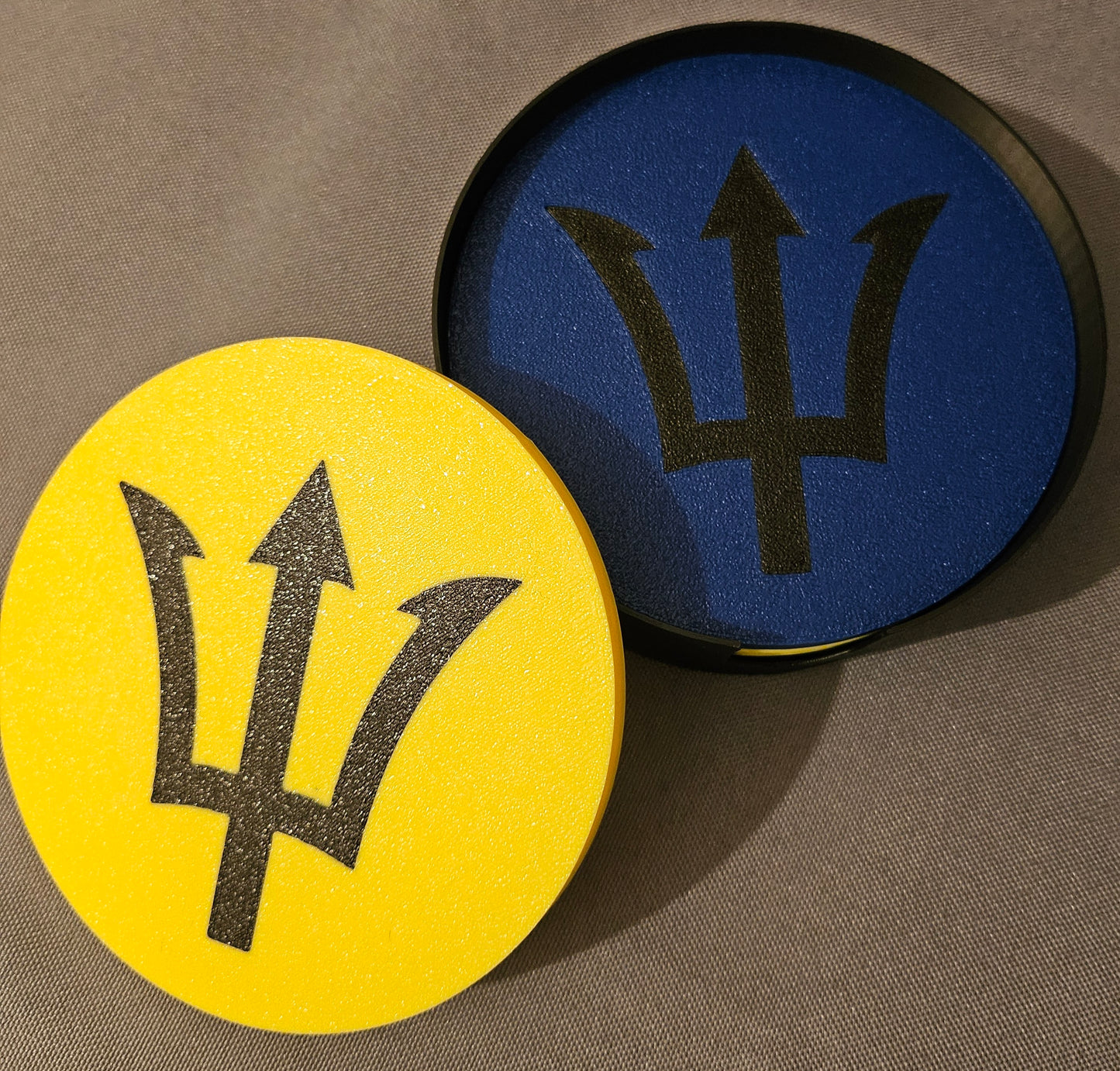 3D Printed Coasters, set of 4 - Barbados