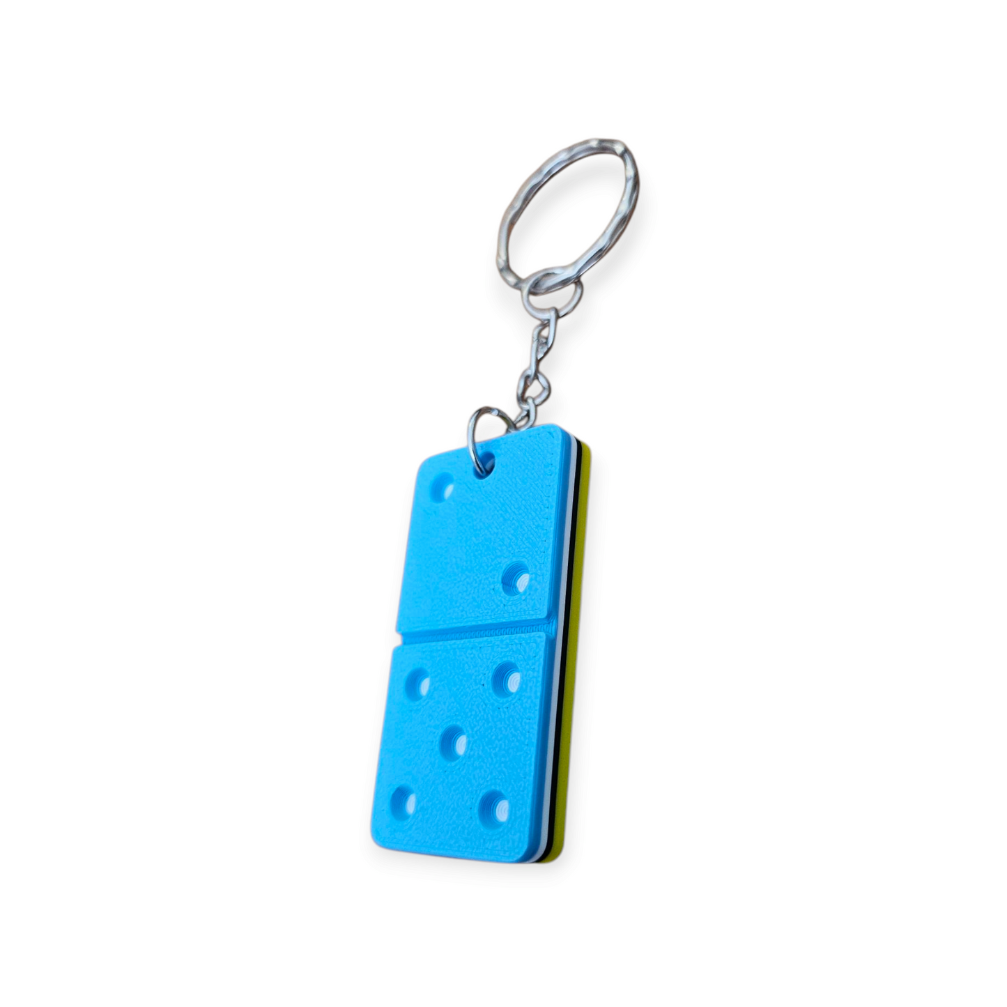 3D Printed Domino Keychain - St. Lucia