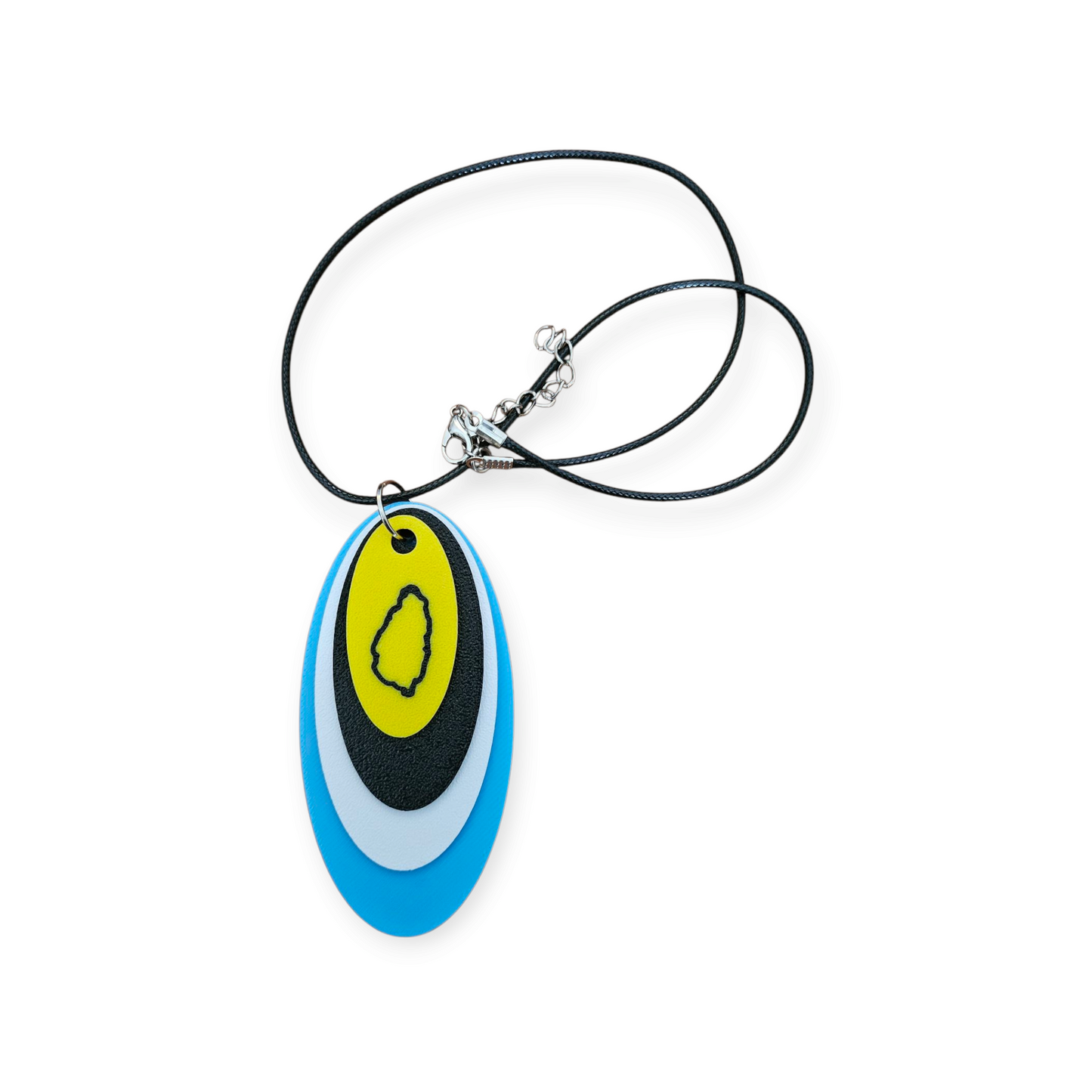 3D Printed Pendant necklace - St Lucia