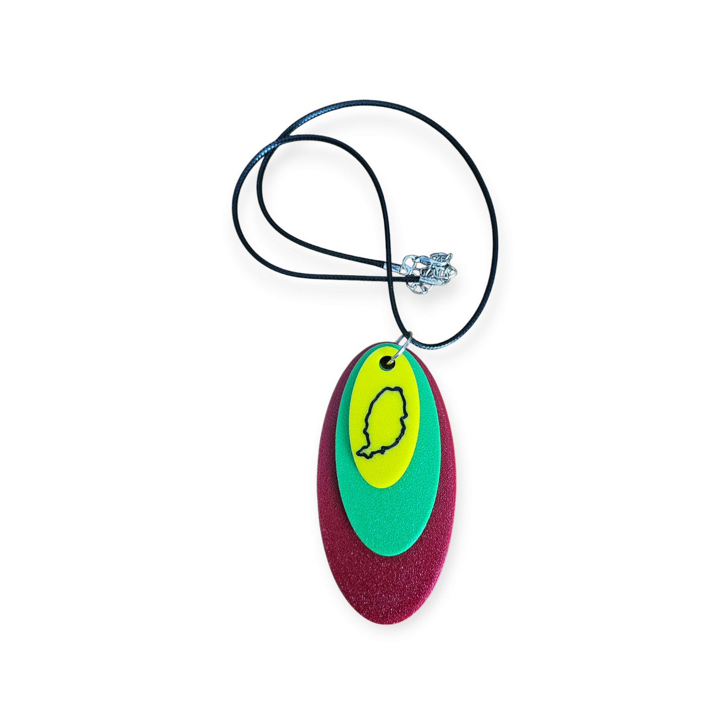 3D Printed Pendant Necklace - Grenada