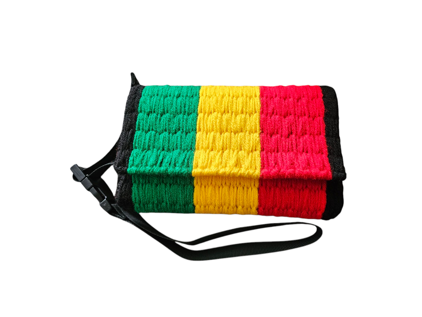 Crochet Bum Bag - Rastafarian