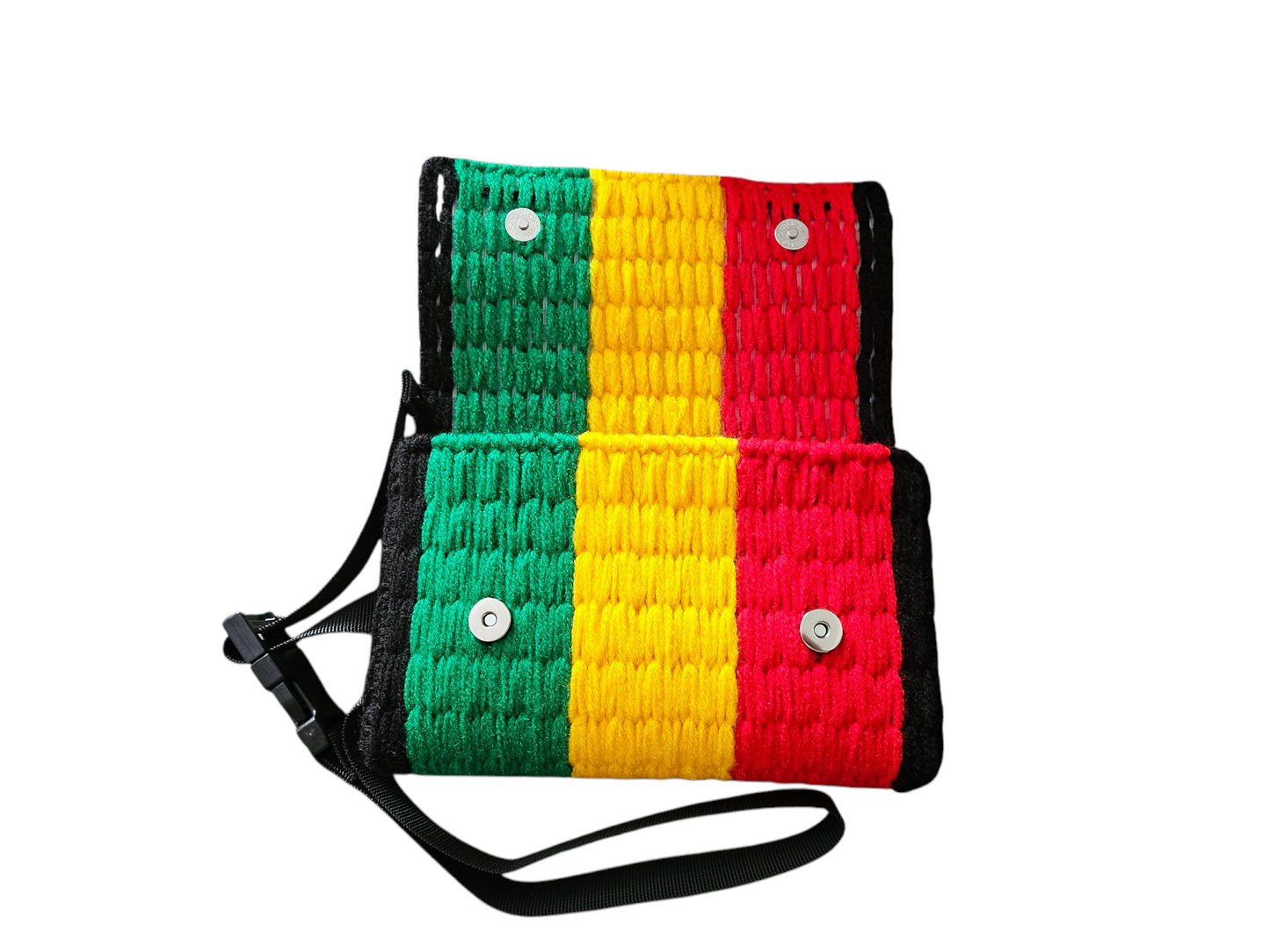 Crochet Bum Bag - Rastafarian