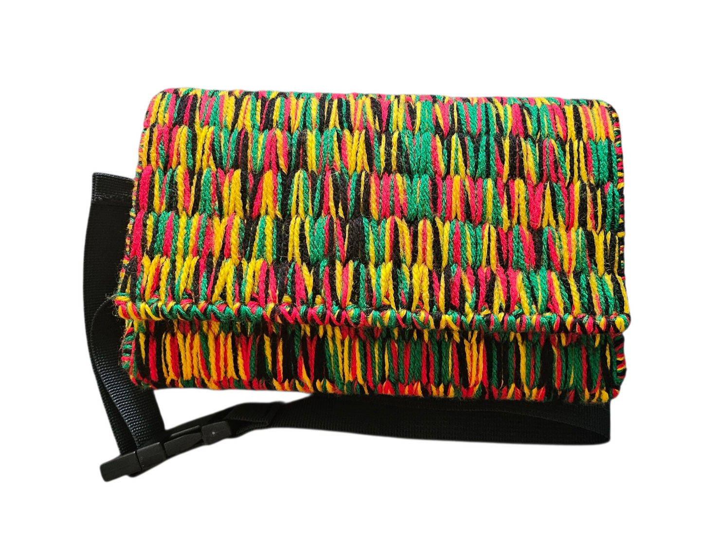 Crochet Bum Bag - Rastafarian