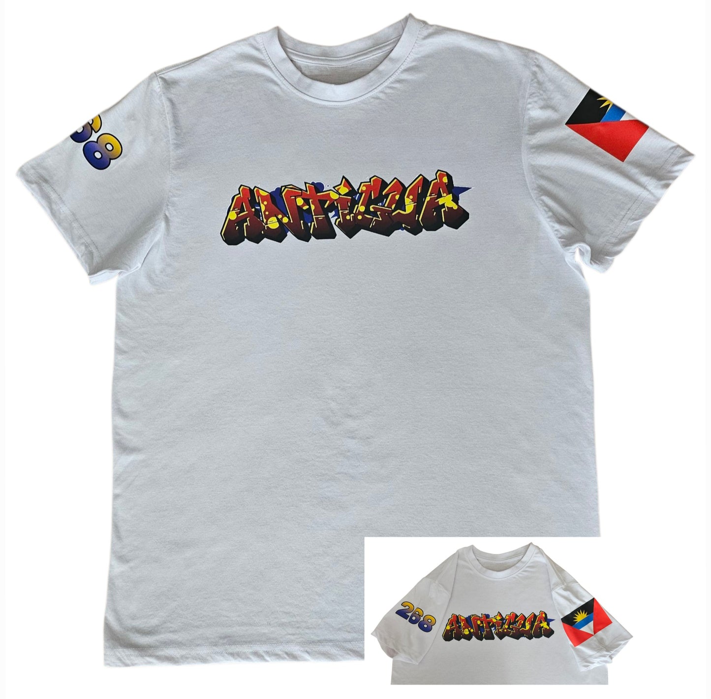 Adult Graffiti Style Barbados T-shirt