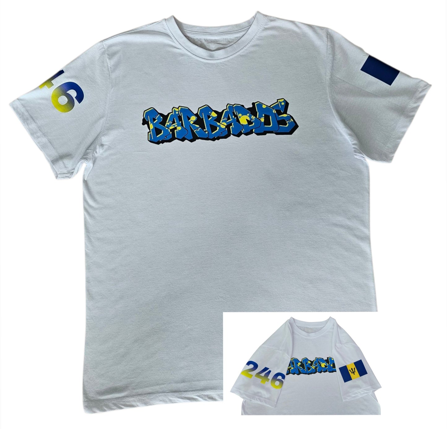 Adult Graffiti Style Barbados T-shirt