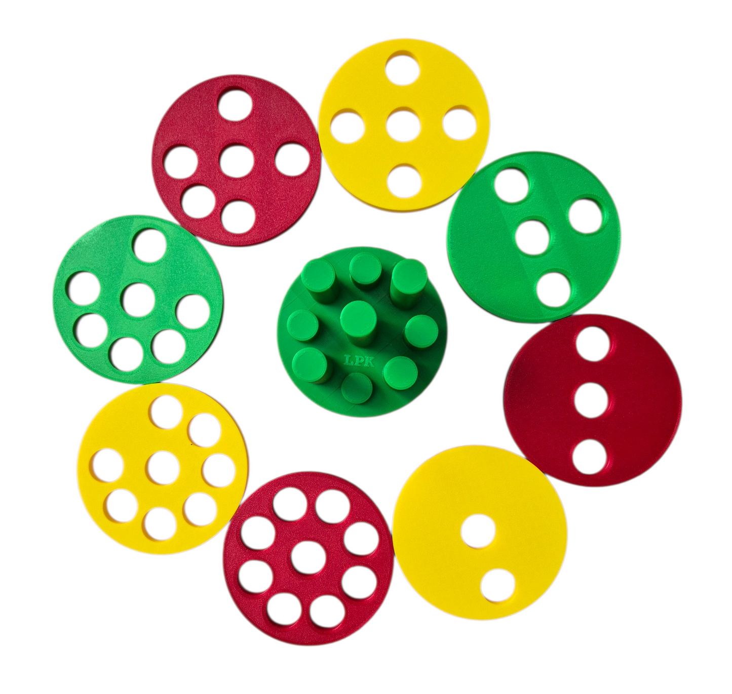 3D printed Peg and Pattern Play Grenada