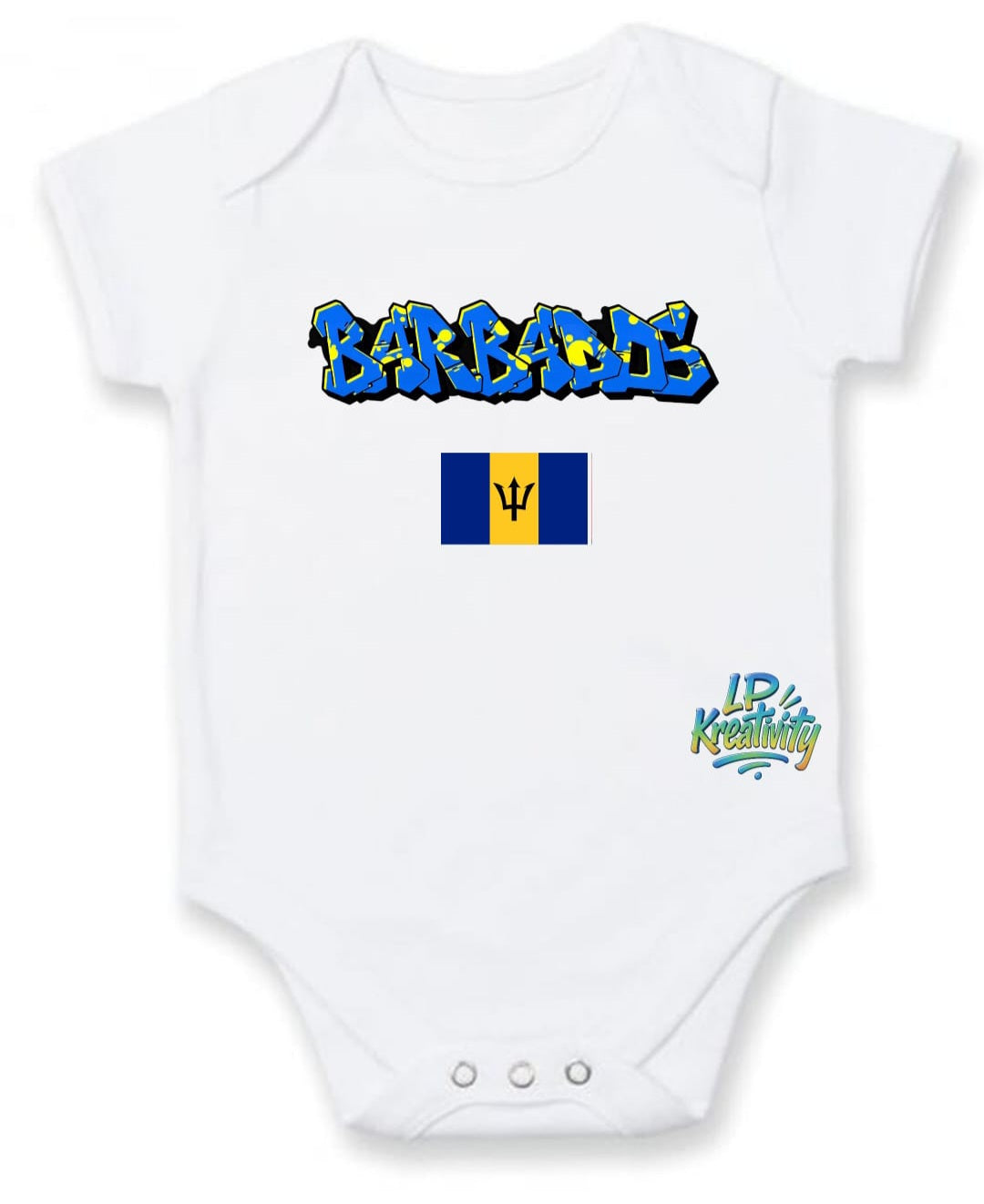 Graffiti Baby Grow - Barbados