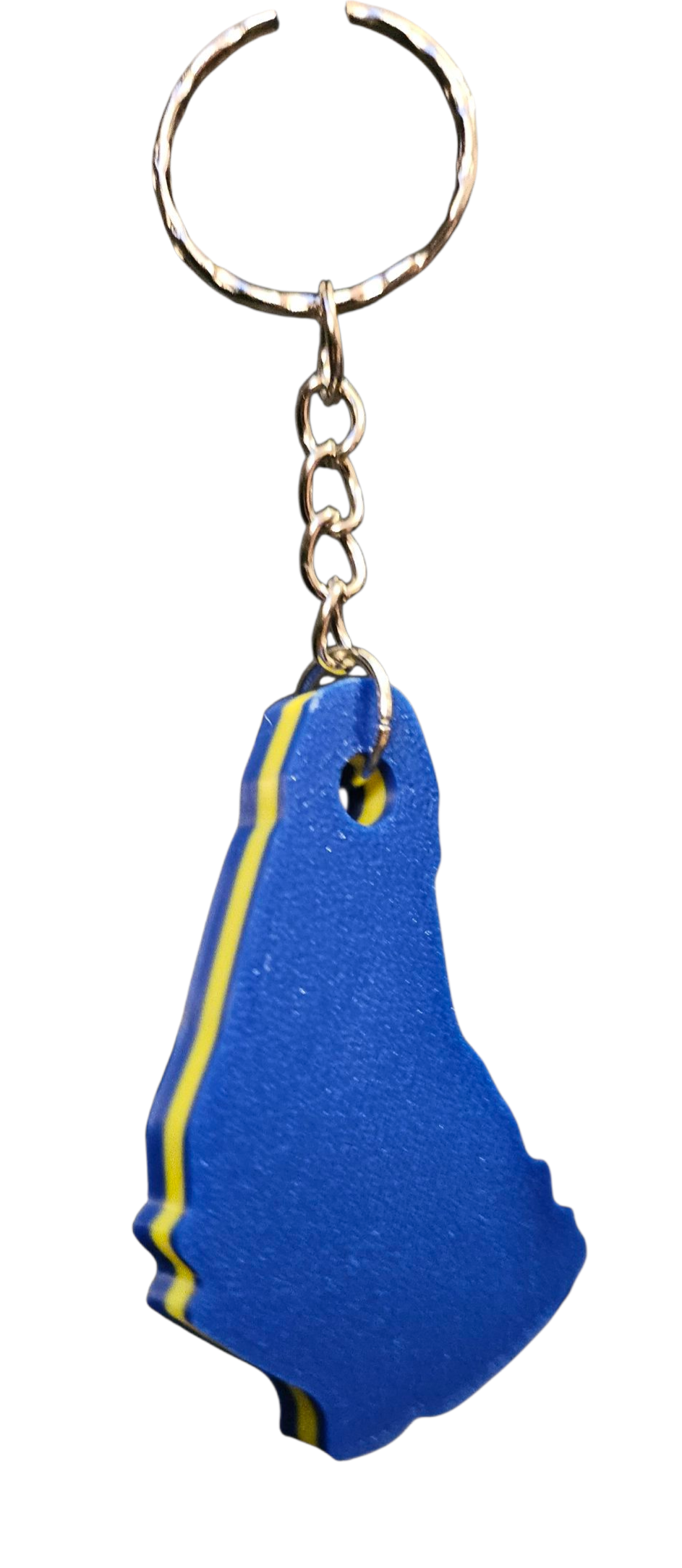3D Printed Island Shaped Keychain - Barbados