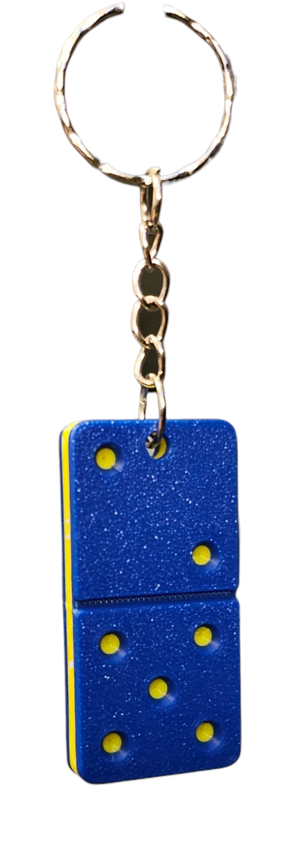 3D Printed Domino Keychain - Barbados