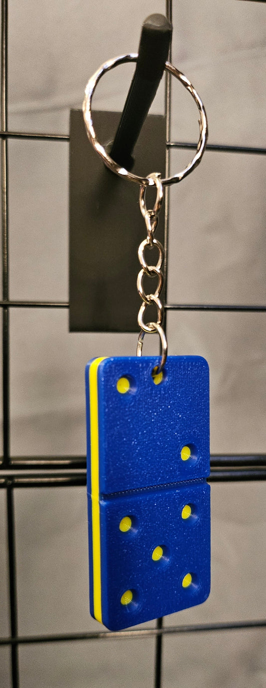 3D Printed Domino Keychain - Barbados