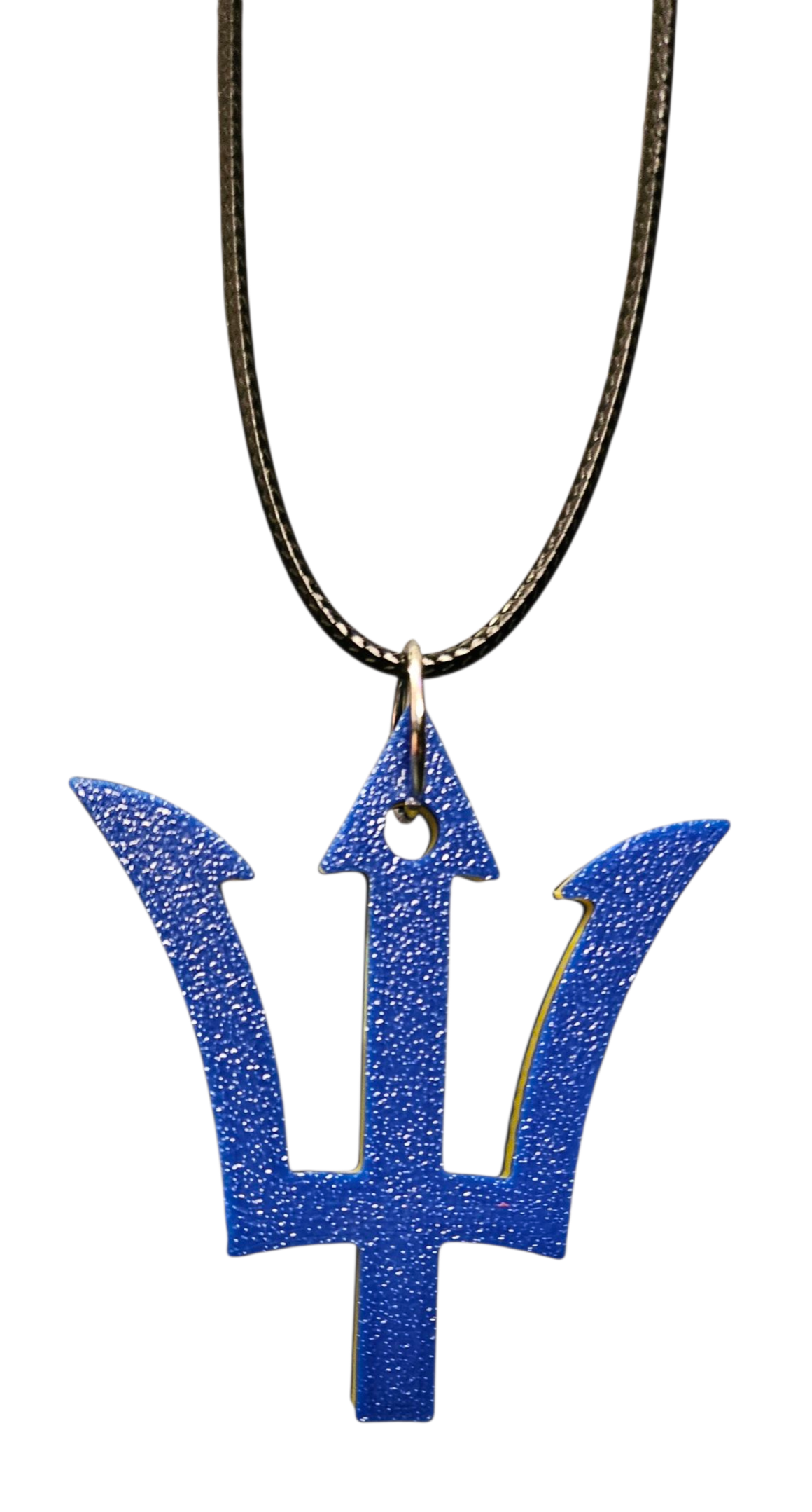 3D Printed Pendant Necklace - Barbados Trident