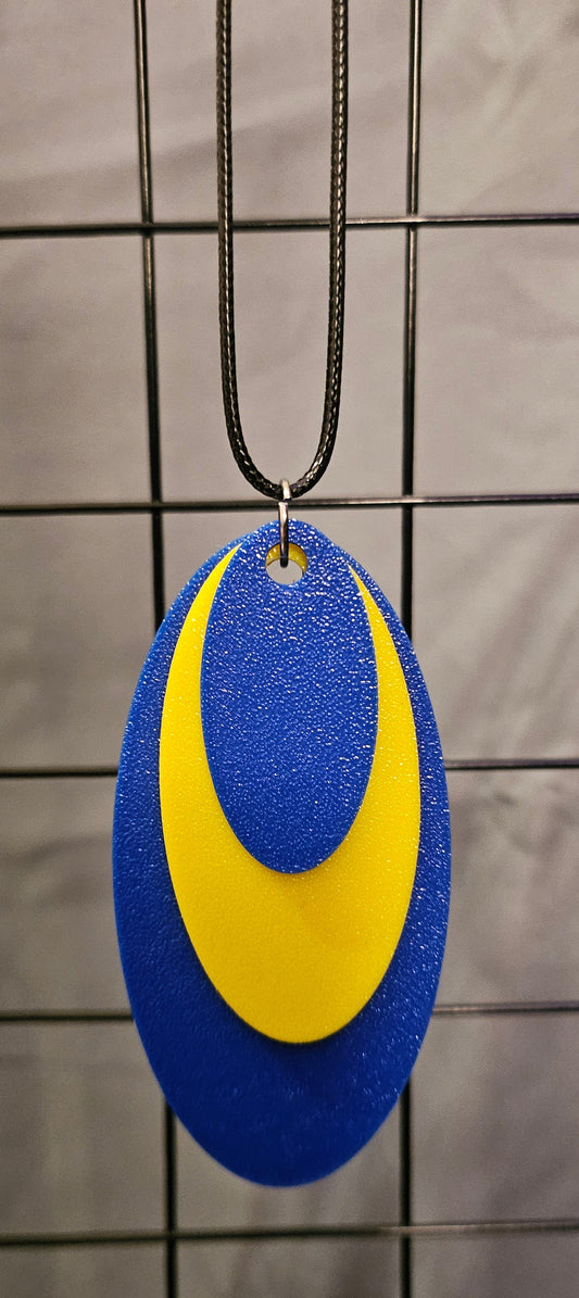 3D Printed Pendant Necklace - Barbados