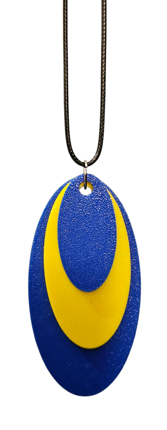 3D Printed Pendant Necklace - Barbados