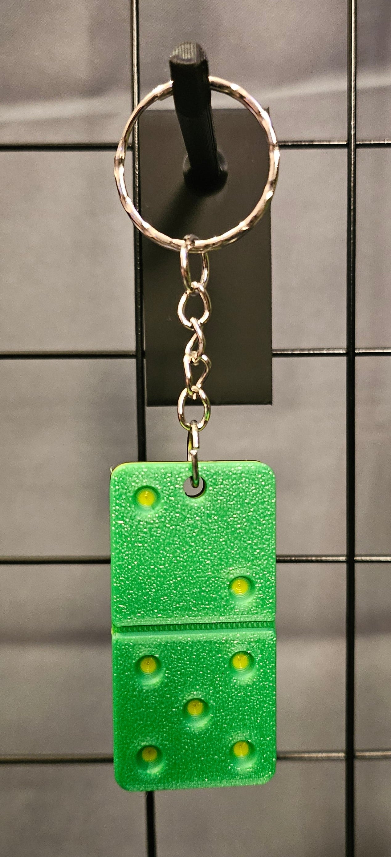 3D Printed Domino Keychain - Jamaica