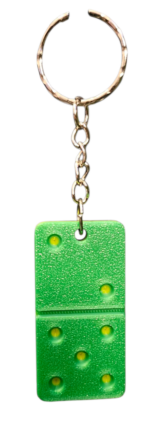 3D Printed Domino Keychain - Jamaica