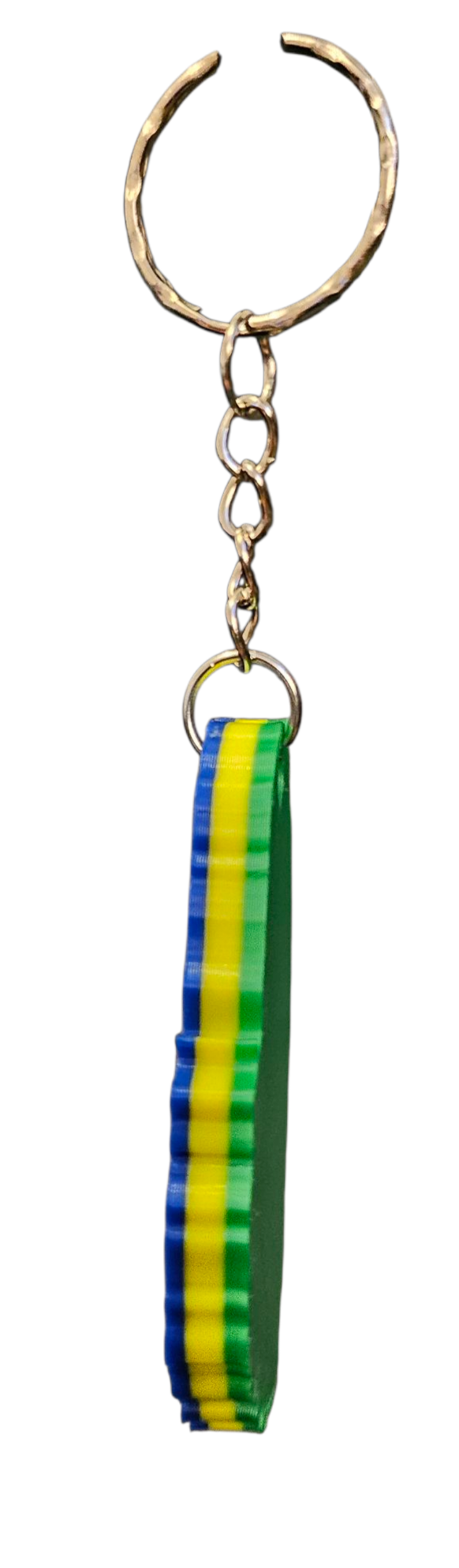 3D Printed Island Shaped Keychain - St. Vincent