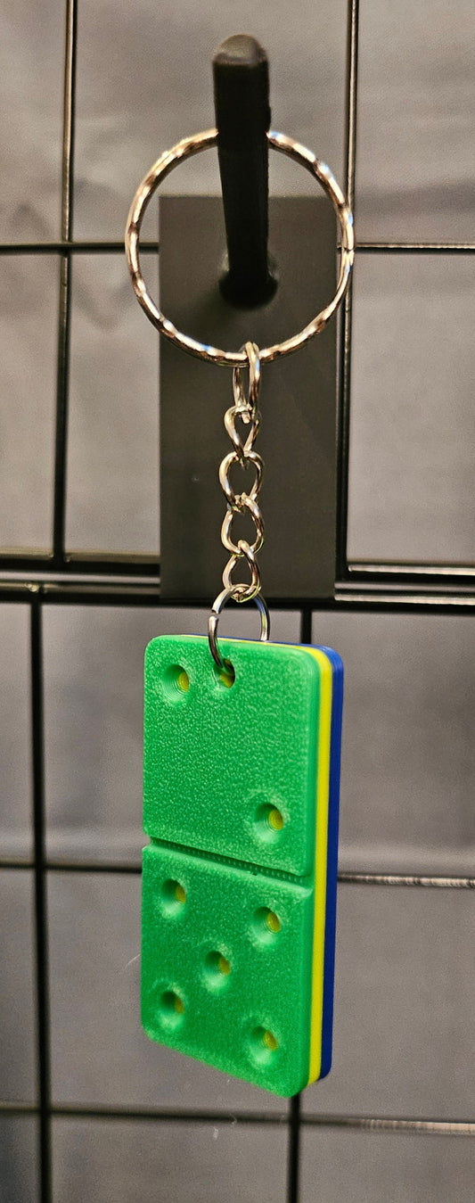 3D Printed Domino Keychain - St. Vincent