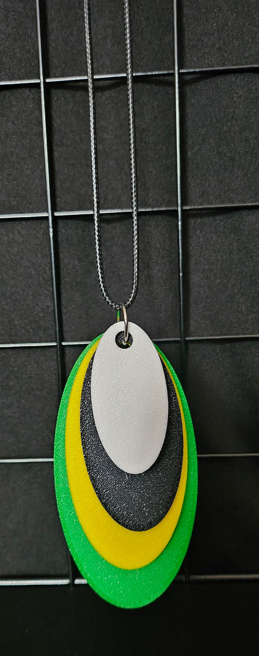 3D Printed Pendant Necklace - Dominica