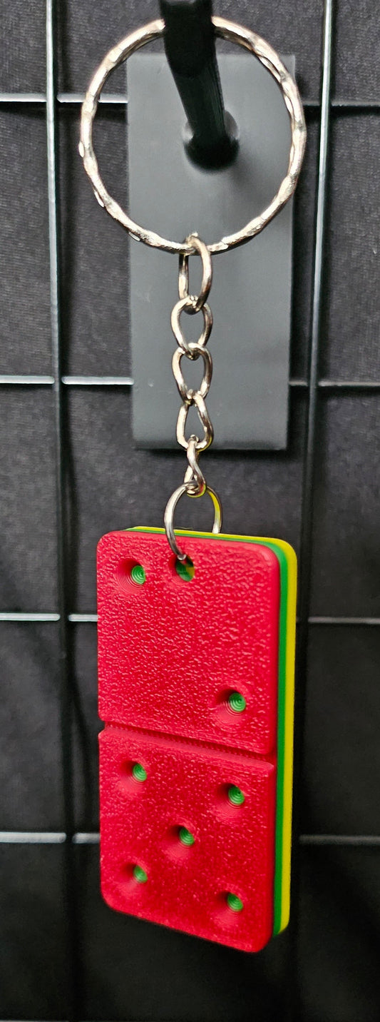 3D Printed Domino Keychain - Grenada