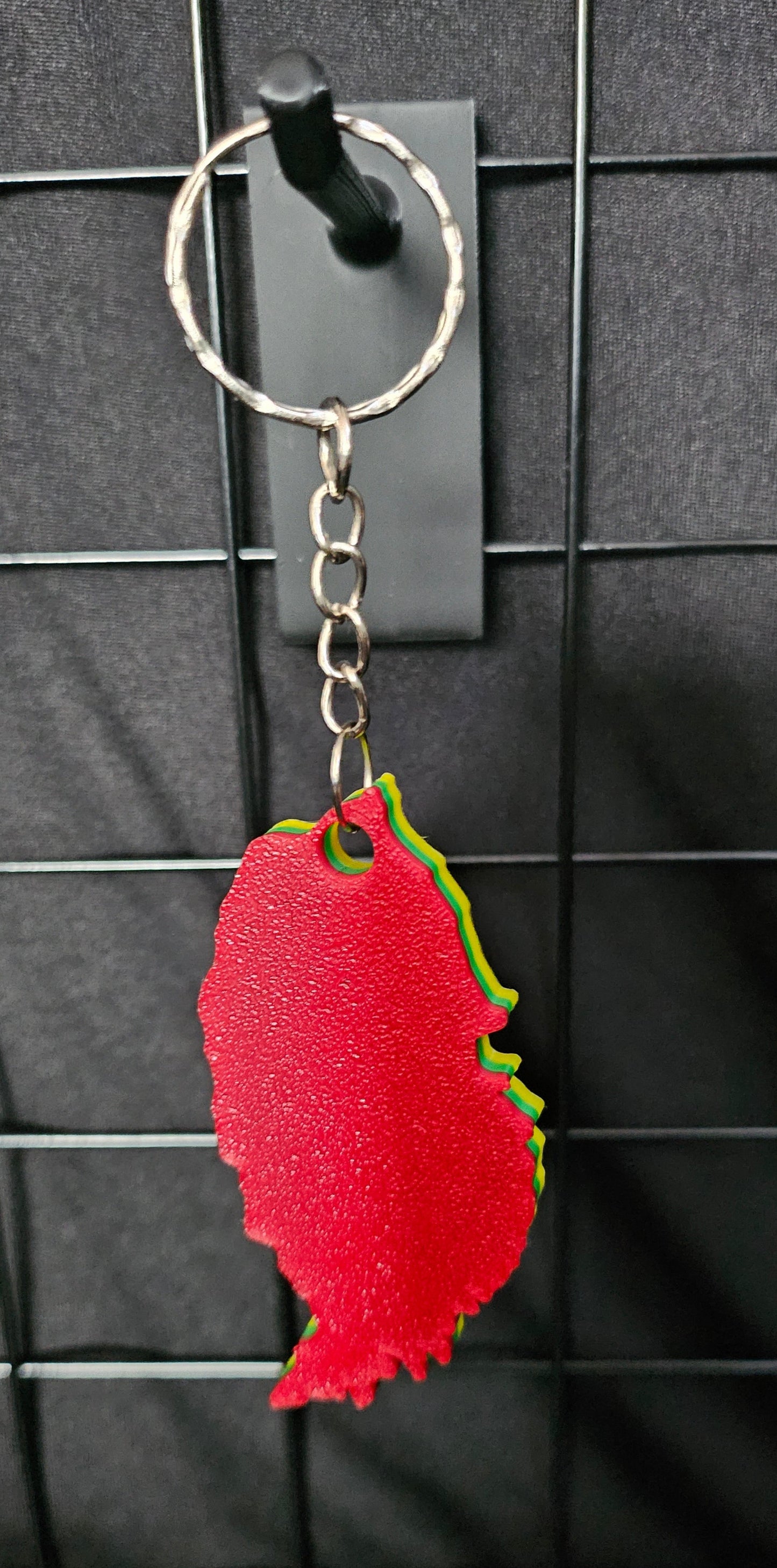 3D Printed Island Shaped Keychain - Grenada