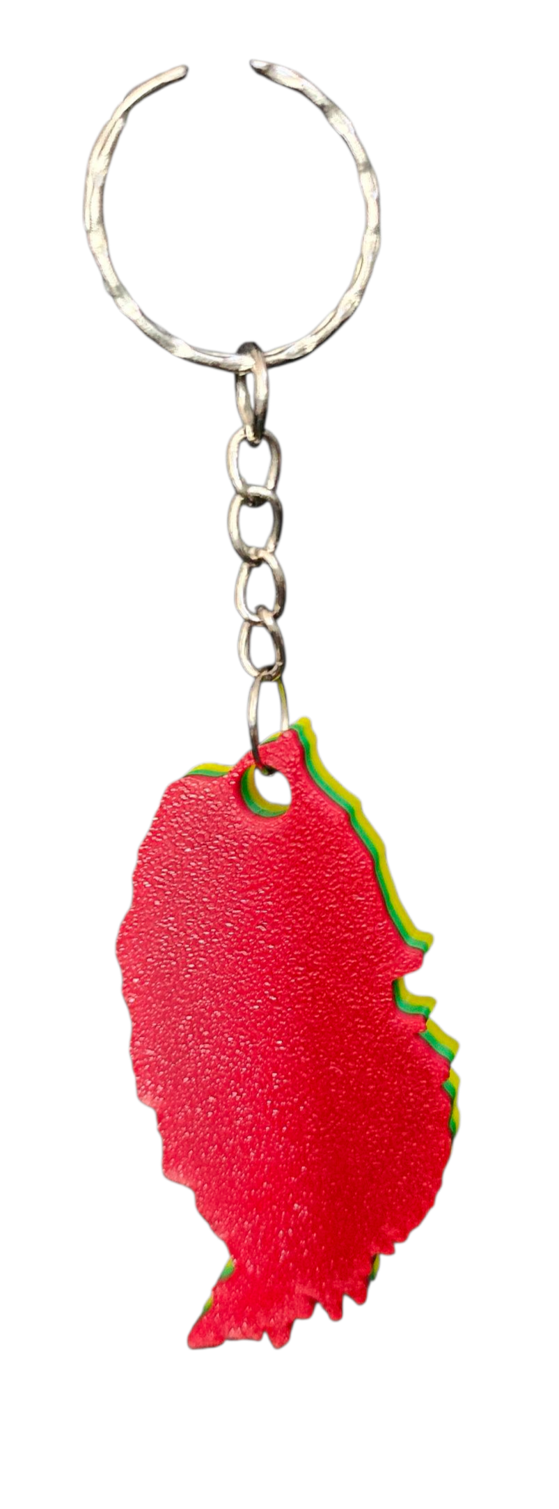 3D Printed Island Shaped Keychain - Grenada
