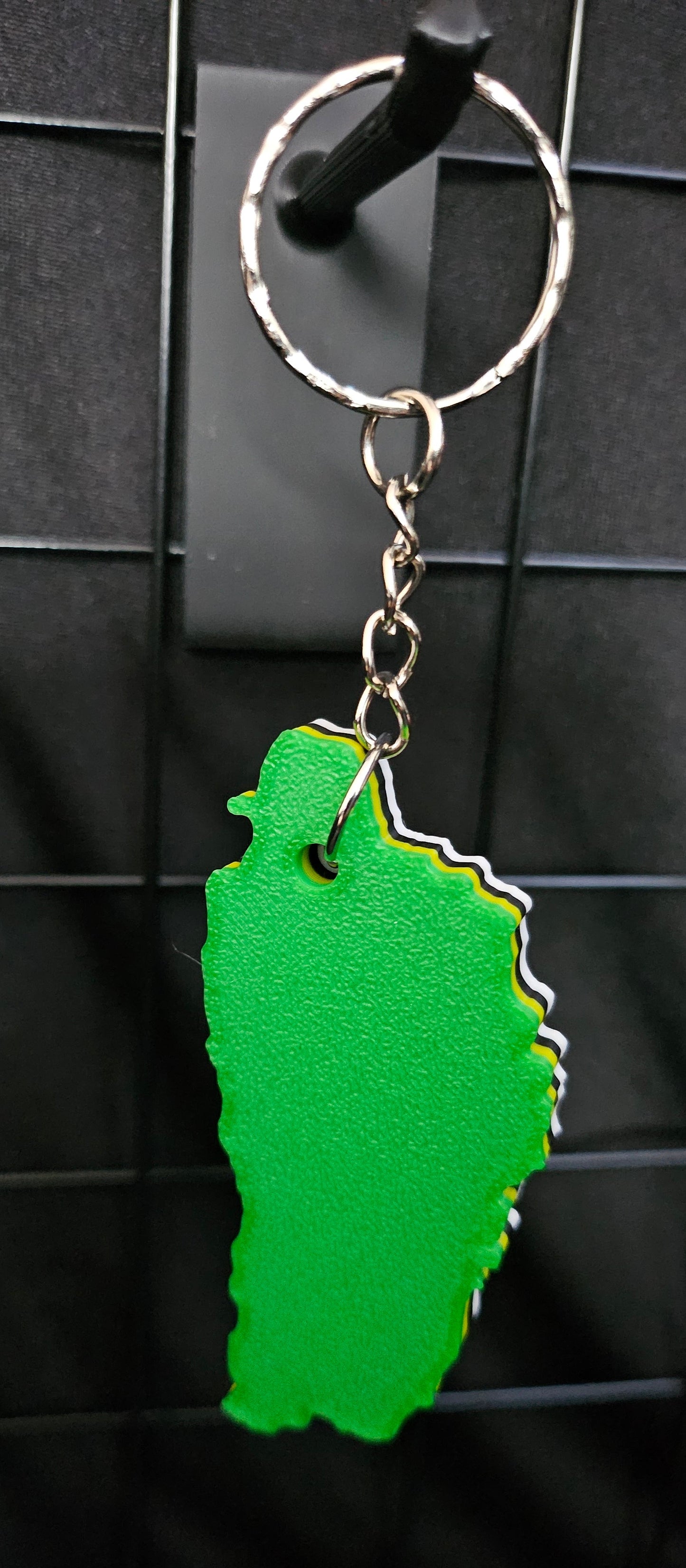 3D Printed Island Shaped Keychain - Dominica