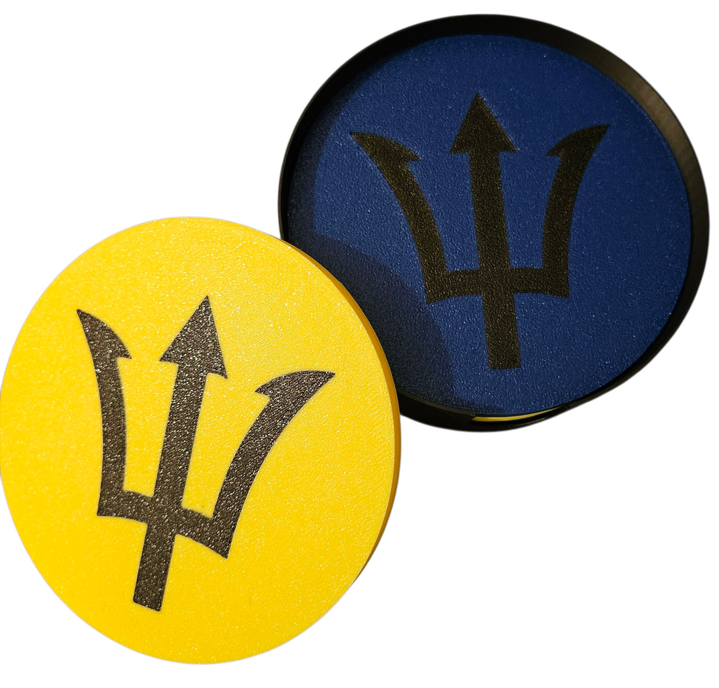 3D Printed Coasters, set of 4 - Barbados