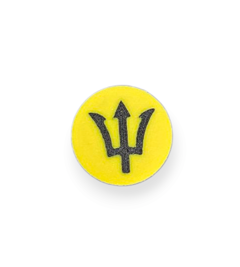 3D Printed Charm - Barbados
