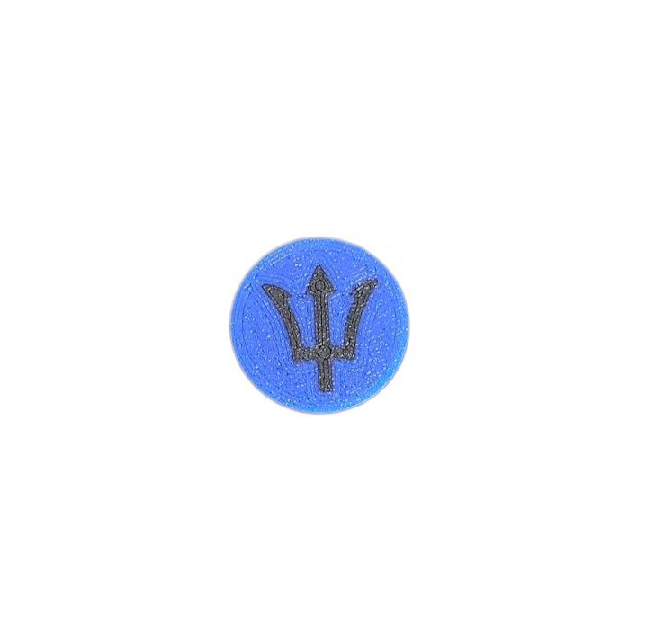 3D Printed Charm - Barbados