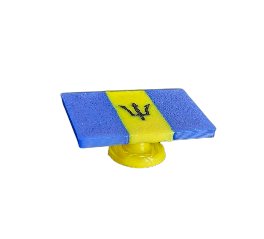 3D Printed Charm - Barbados