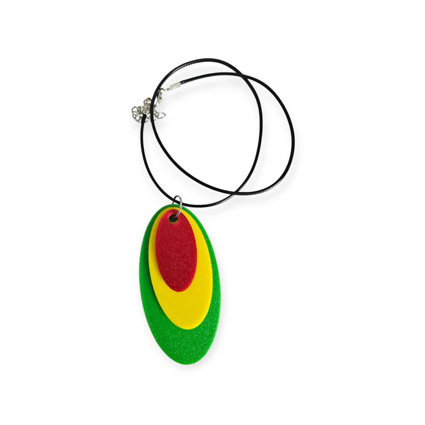 3D Printed Pendant Necklace - Rastafarian