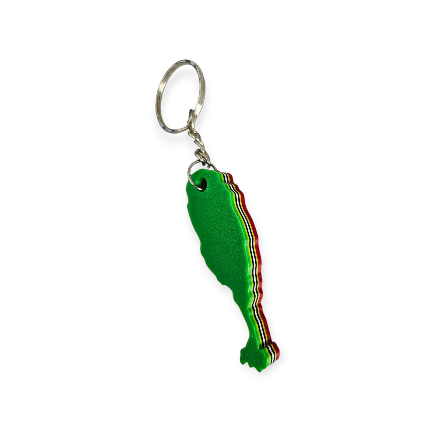 3D Printed Island Shaped Keychain - St. Kitts