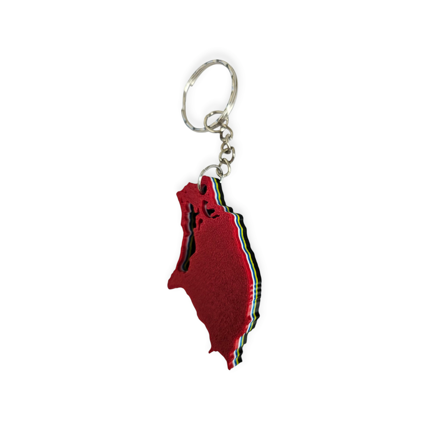 3D Printed Island Shaped Keychain - Barbuda
