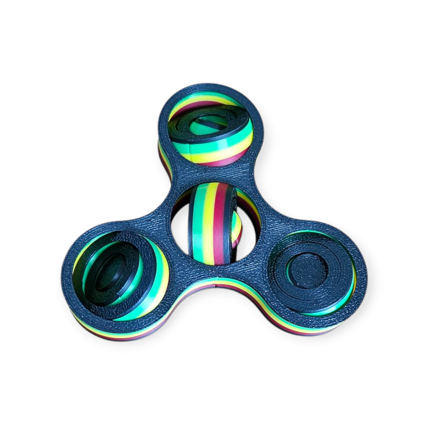 3D Printed Fidget Spinner - Rastafarian