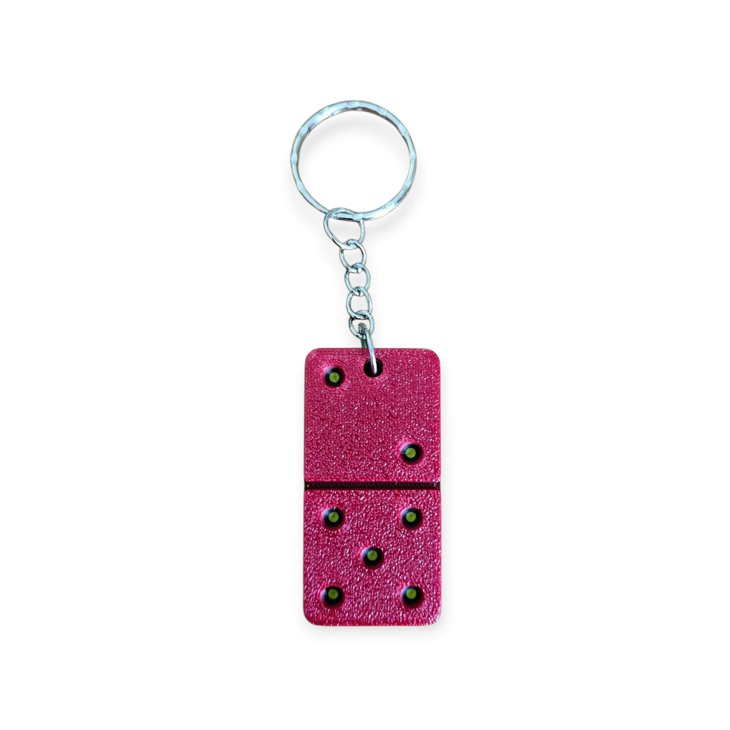 3D Printed Domino Keychain - Guyana