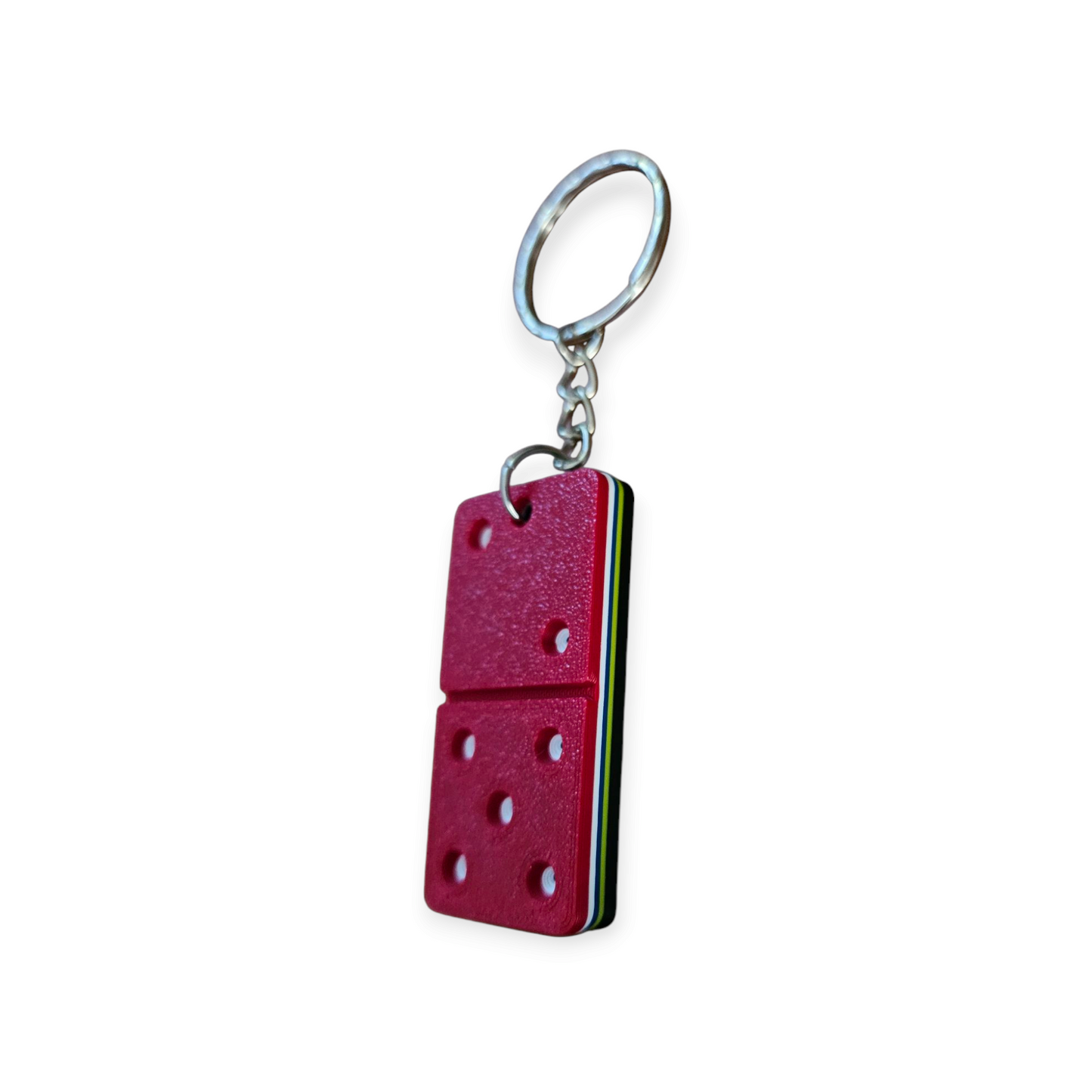 3D Printed Domino Keychain - Antigua and Barbuda