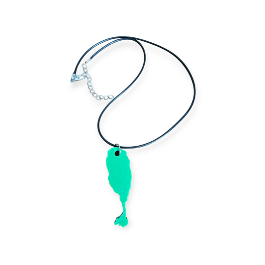 3D Printed Island Shaped Pendant Necklace - St.Kitts