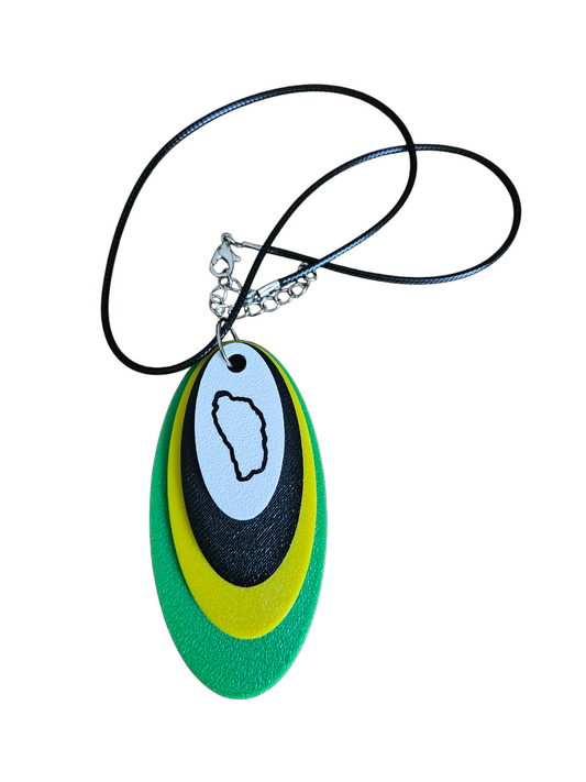 3D Printed Pendant Necklace - Dominica