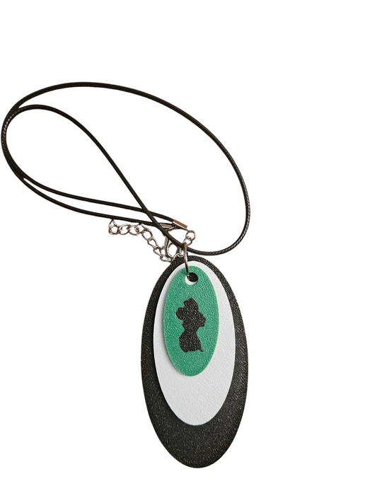 3D Printed Pendant Necklace - Guyana
