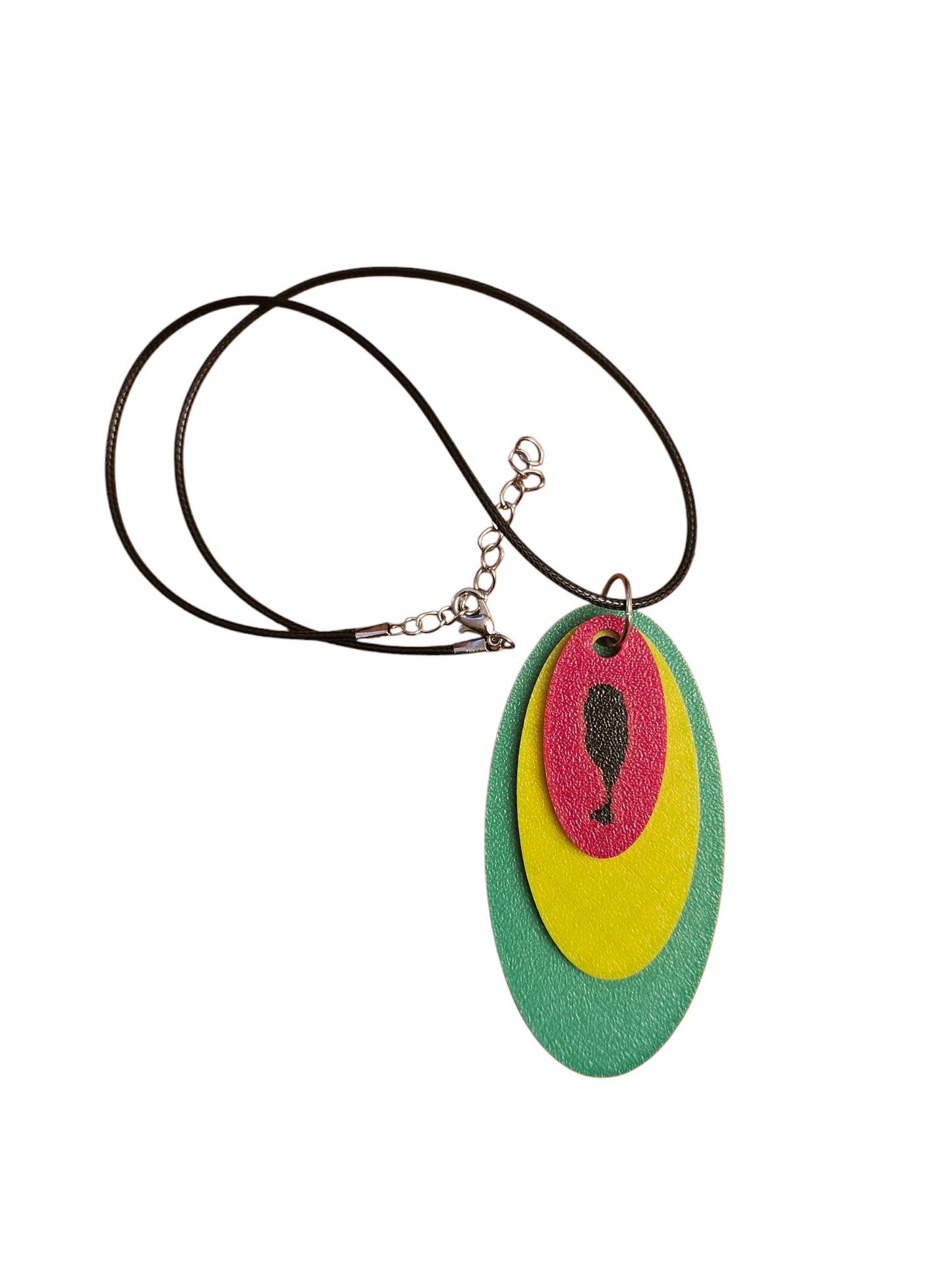 3D Printed Pendant Necklace - St. Kitts
