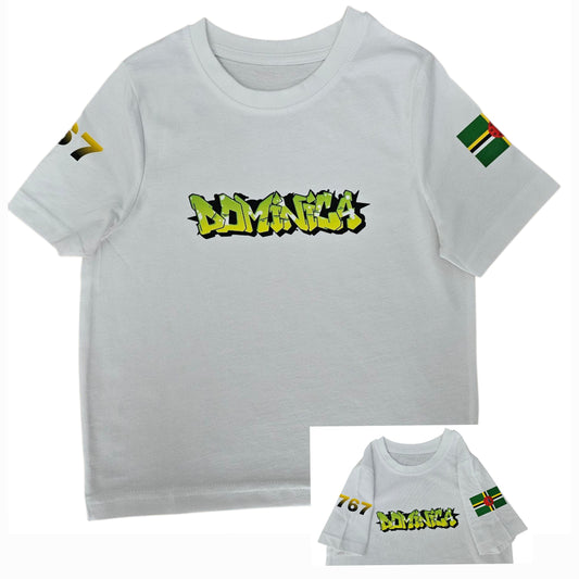 Kids Graffiti Style T-shirt - Ages 3-9 Dominica