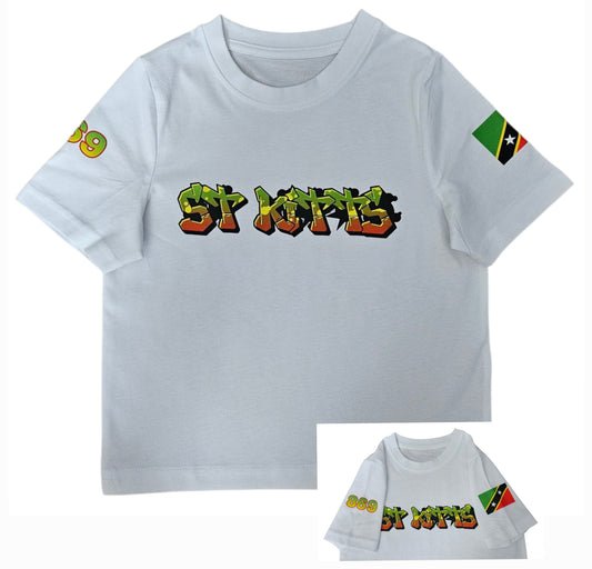 Kids Graffiti Style T-shirt - Ages 3-9 St Kitts and Nevis