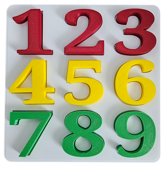 3D printed Number Puzzle