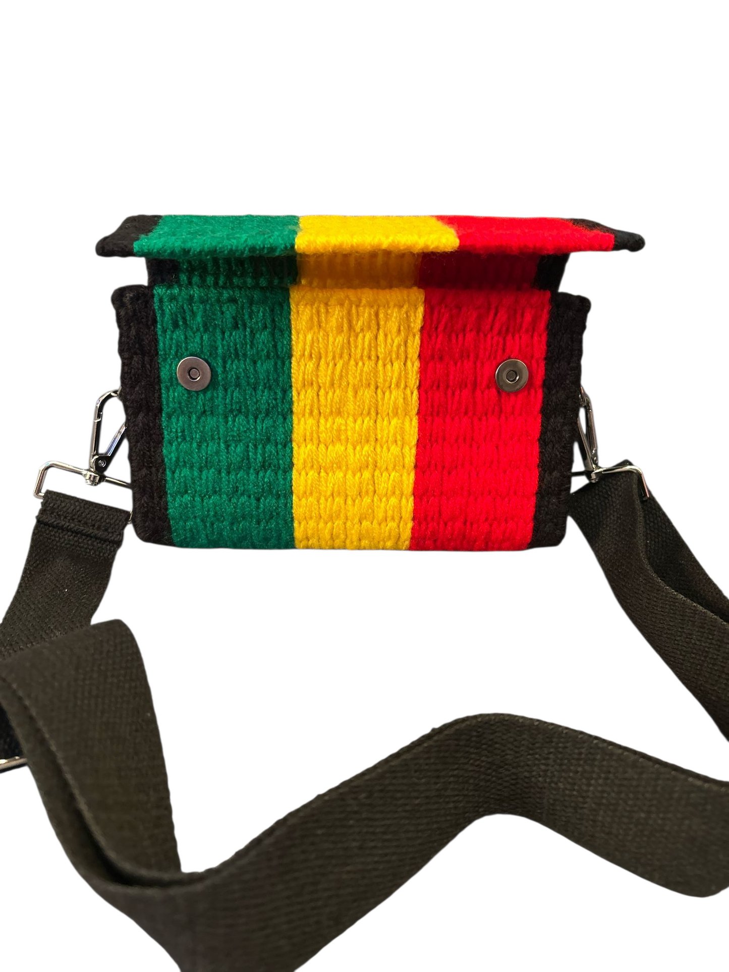 Crochet Clutch/Shoulder Bag - Rastafarian