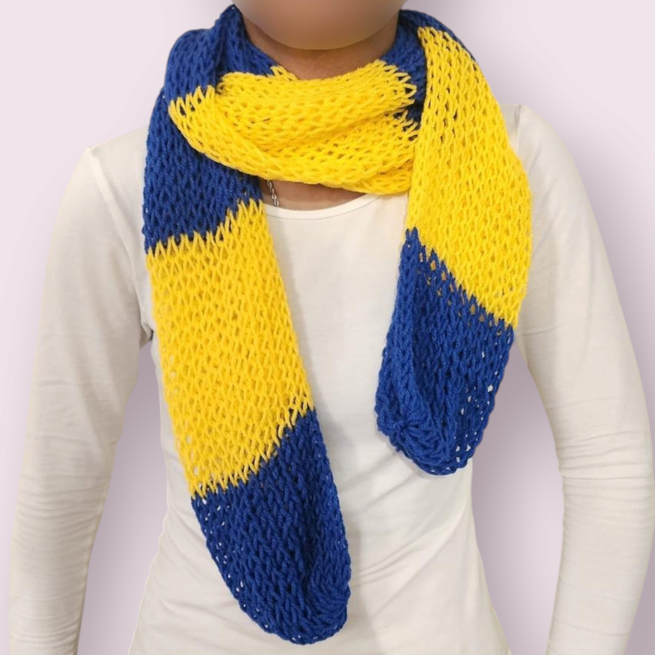 Knitted Fish Net Scarf - Barbados