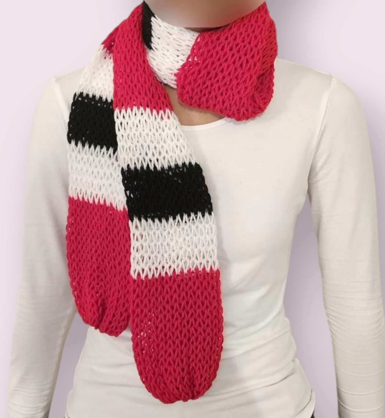 Knitted Fish Net Scarf - Trinidad