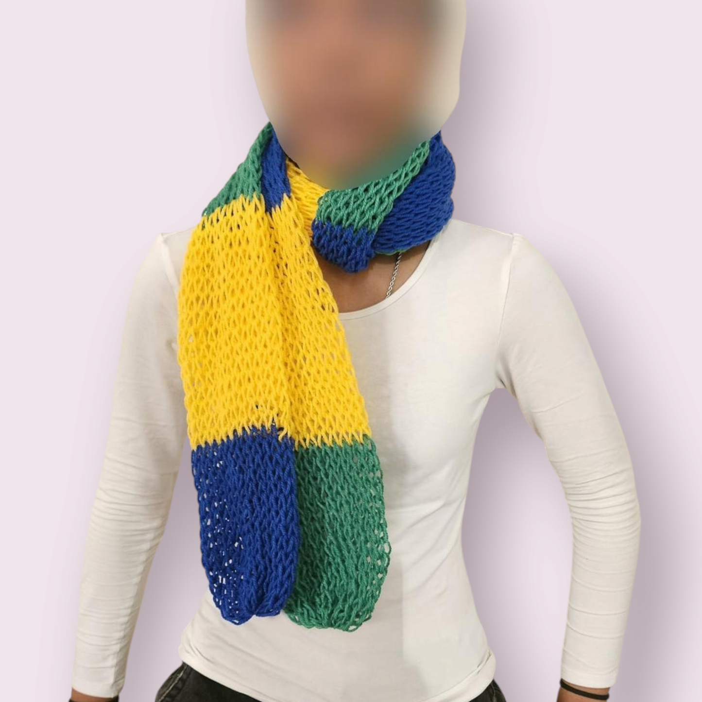 Knitted Fish Net Scarf - St. Vincent