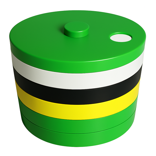 3D printed Peg and Pattern Play Dominica