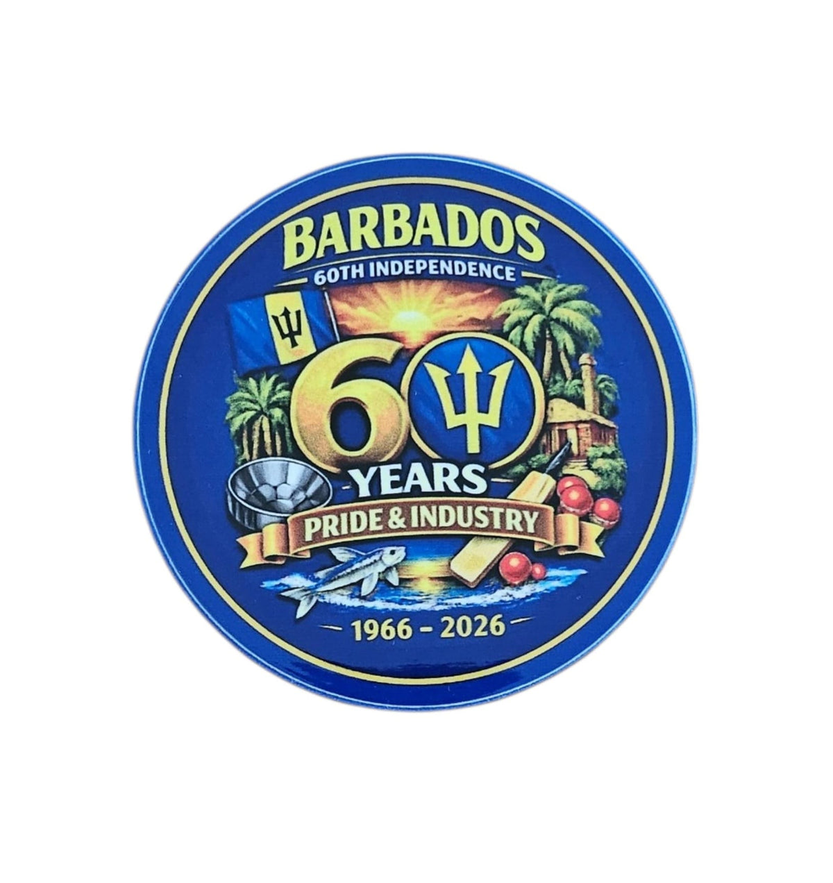 Barbados 60th Independence coasters